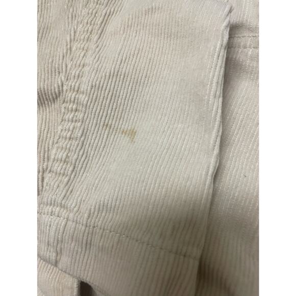 VTG Y2K H&M Corduroy Jacket Women 4 Cream Pockets Academia Preppy Blazer Retro - Picture 5 of 8